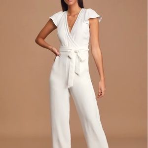Lulus One in a Million Jumpsuit - White